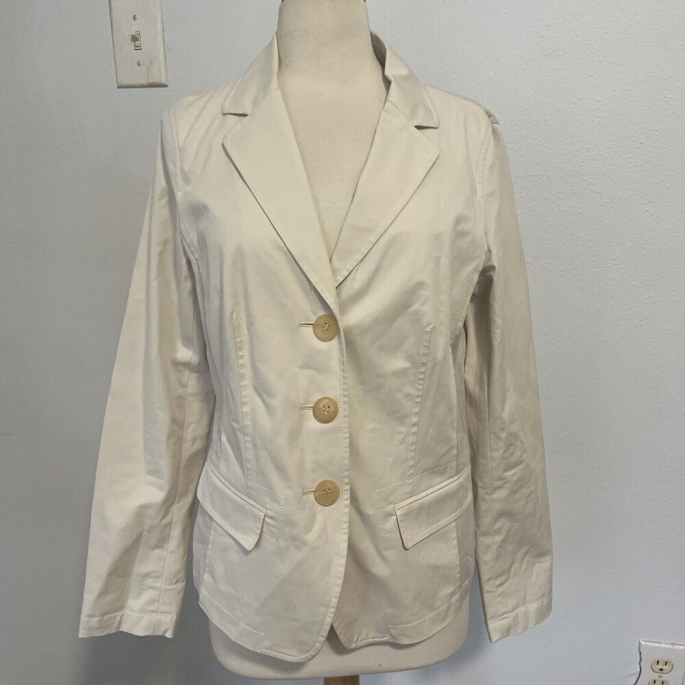 lafayette 148 New York Womens Multi Media Cotton Blend Blazer 8